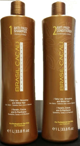 BRASIL CACAU SHAMPOO & CONDITIONER ANTI FRIZZ DUO 1 LITR