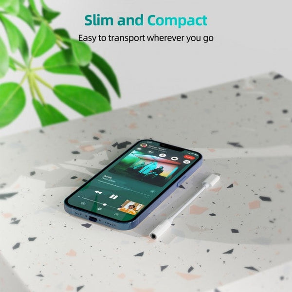 CHOETECH AUX005 iPhone 8-pin to 3.5mm Headphone Adapter