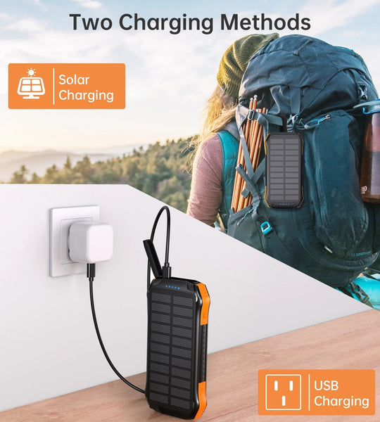 CHOETECH B658 10000mAh Solar Power Bank - Electronics >