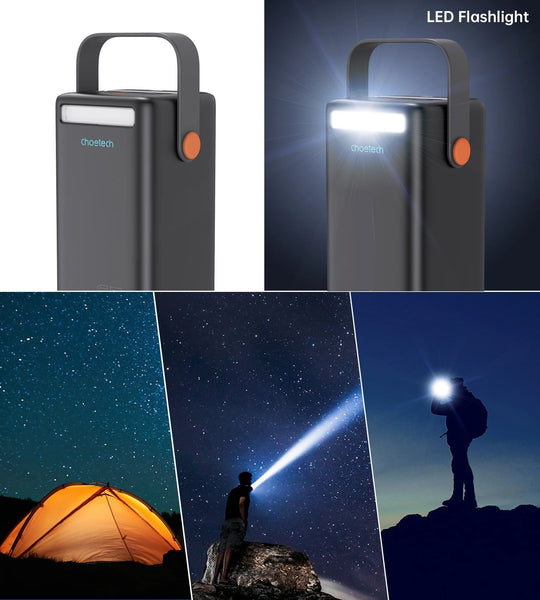 CHOETECH B664 50000mAh PD65W Power Bank with LED Flashlight