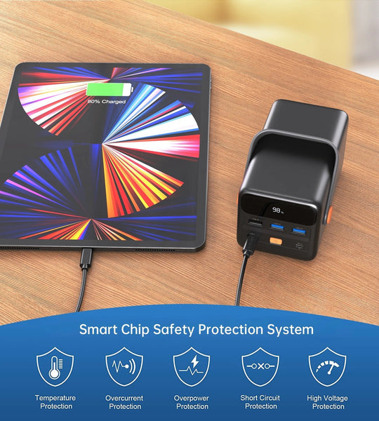CHOETECH B664 50000mAh PD65W Power Bank with LED Flashlight