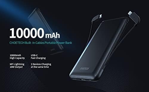 CHOETECH B688-BK 10000mAh MFi Certified PD18W Power Bank
