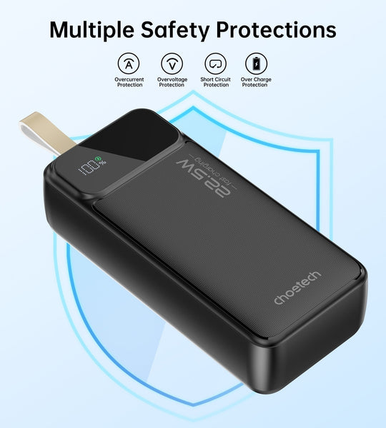 CHOETECH B731 40000mAh Power Bank PD22.5W with Digital