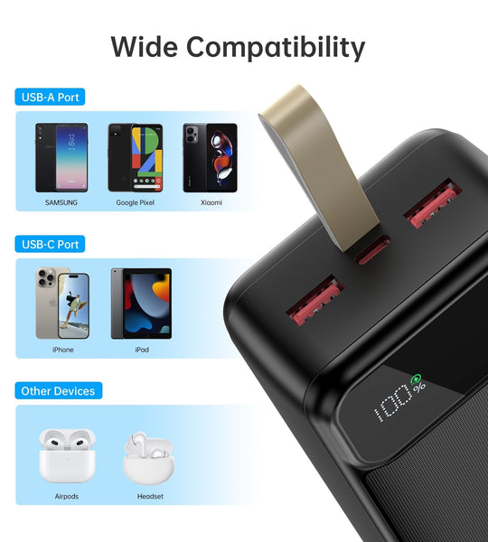 CHOETECH B731 40000mAh Power Bank PD22.5W with Digital