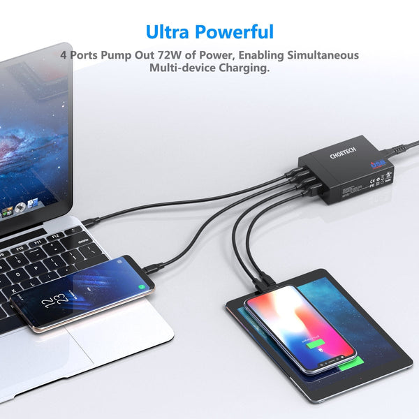 CHOETECH PD72 Power Delivery Charger - Electronics >