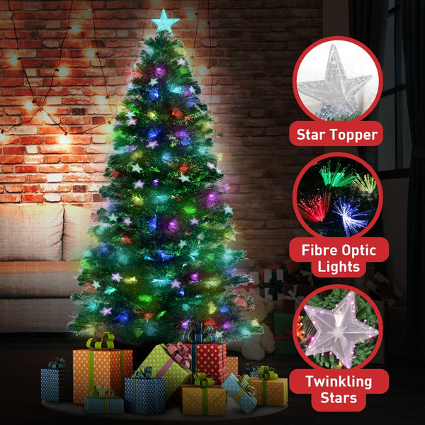 Christabelle 1.2m Enchanted Pre Lit Fibre Optic Christmas