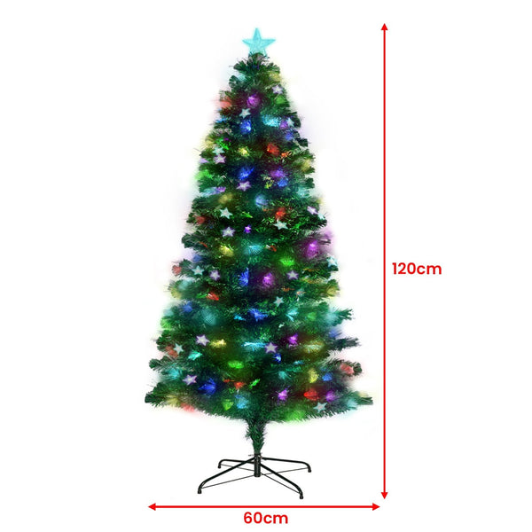 Christabelle 1.2m Enchanted Pre Lit Fibre Optic Christmas