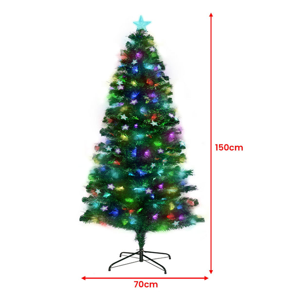 Christabelle 1.5m Enchanted Pre Lit Fibre Optic Christmas