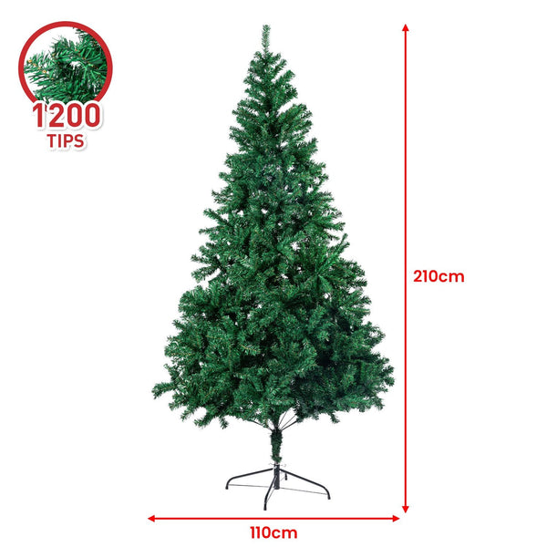 Christabelle Green Christmas Tree 2.1m Xmas Decor