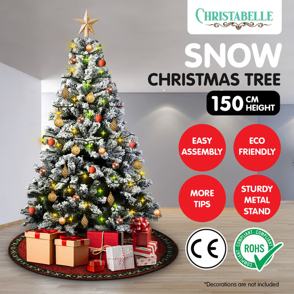 Christabelle Snow-Tipped Artificial Christmas Tree 1.5m