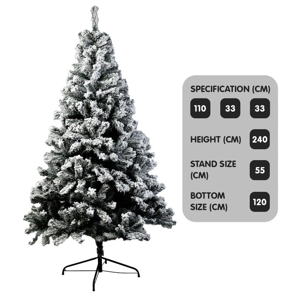 Christabelle Snow-Tipped Artificial Christmas Tree 2.4m