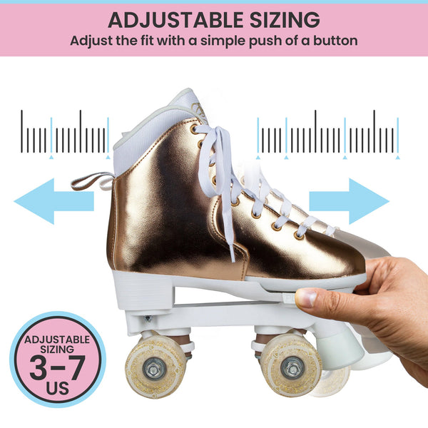Circle Society Adjustable Quad Kids Roller Skates