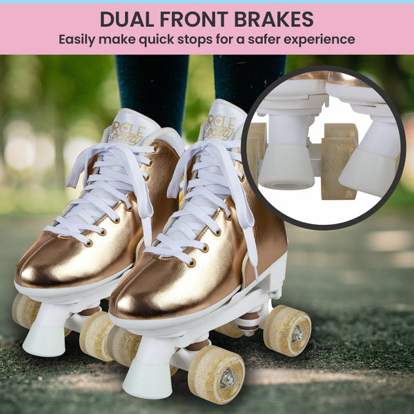 Circle Society Adjustable Quad Kids Roller Skates