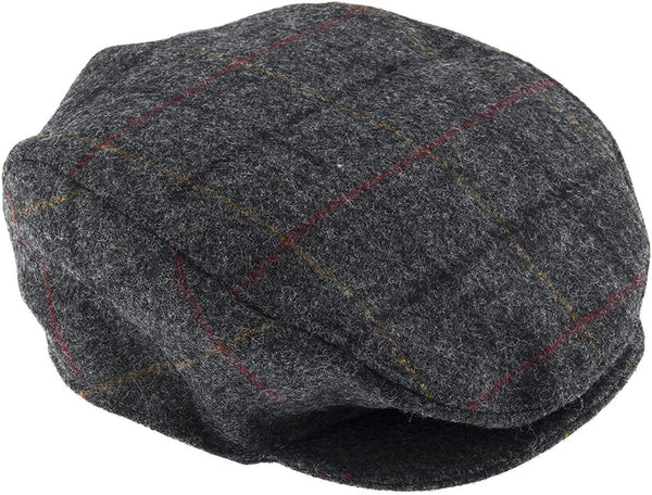 DENTS Abraham Moon Tweed Flat Cap Wool Ivy Hat Driving