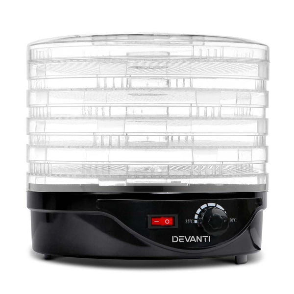 Devanti 5 Trays Food Dehydrator Fruit Dehydrators Pet Beef