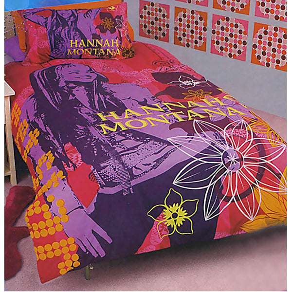 Disney Hannah Montana Purple Quilt Cover Set Single - Baby