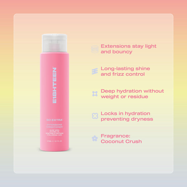 E18HTEEN So Extra Extensions Conditioner 375ml - Hair Care