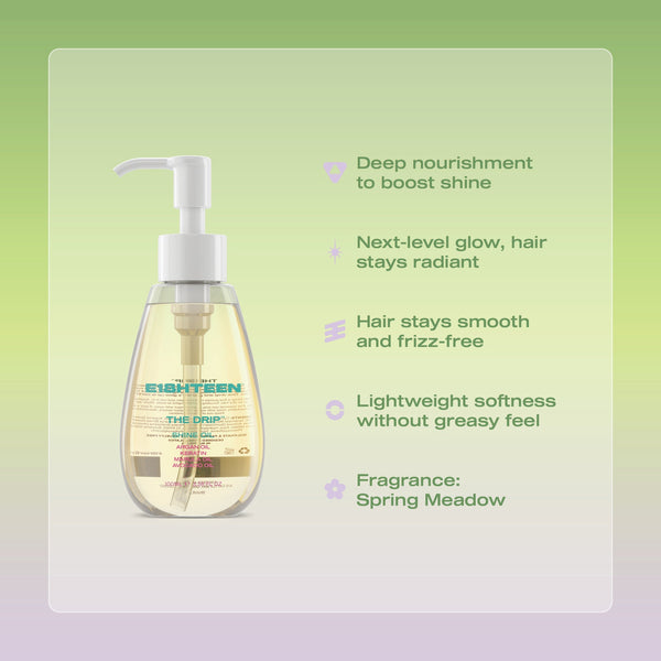 E18HTEEN The Drip Shine Oil 100ml - Hair Care
