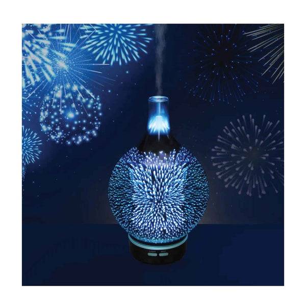Essential Oil Aroma Diffuser - Mirror 3D Fireworks