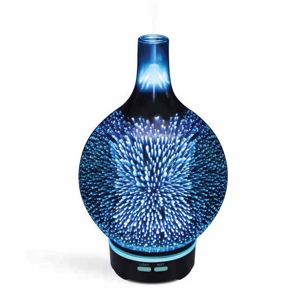 Essential Oil Aroma Diffuser - Mirror 3D Fireworks