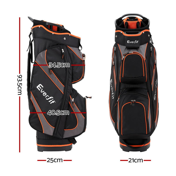 Everfit 14 Ways Dividers Golf Bag Stand Insulated Carry Bag