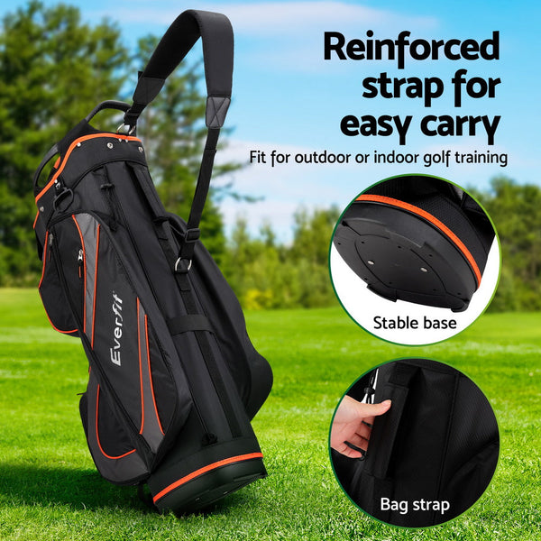 Everfit 14 Ways Dividers Golf Bag Stand Insulated Carry Bag