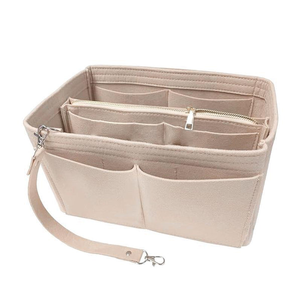 Felt Handbag Organizer Insert with Multiple Pockets