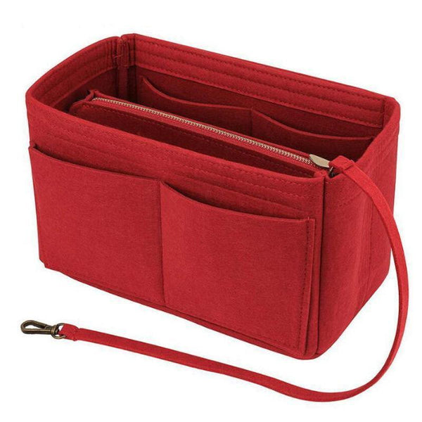 Felt Handbag Organizer Insert with Multiple Pockets