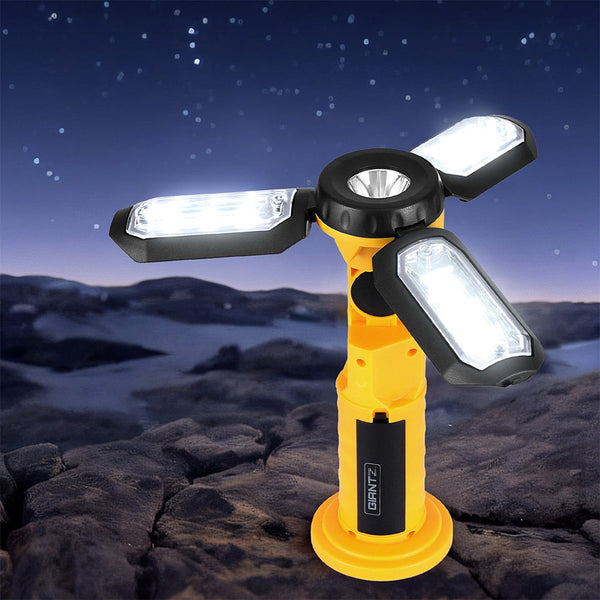 Giantz Work Light Rechargeable USB Cordless LED Lamp Hook