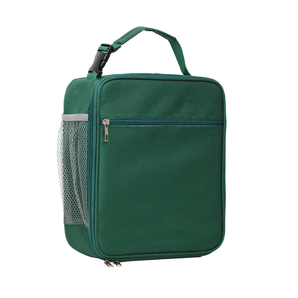 Green Portable Insulated Lunch Bag - Large Capacity Thermal