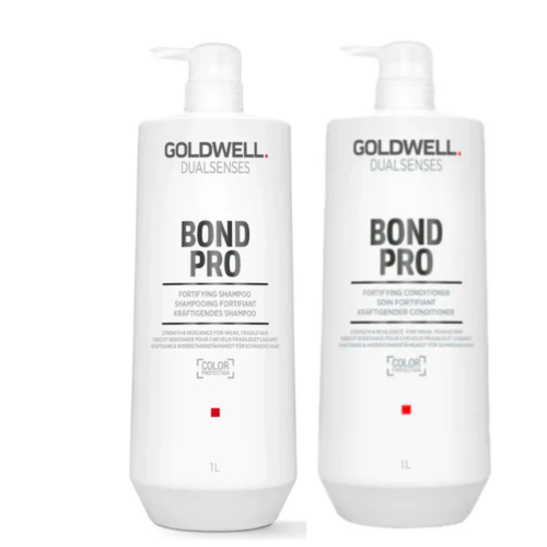 GOLDWELL BOND PRO FORTIFYING SHAMPOO 1 L AND CONDITIONER 1 L DUO New with box