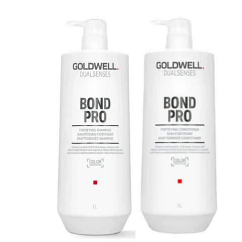 GOLDWELL BOND PRO FORTIFYING SHAMPOO 1 L AND CONDITIONER 1 L DUO New with box