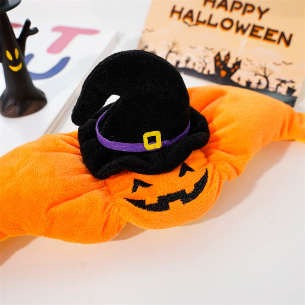 Halloween Pumpkin Hat for Cats - Adjustable Pet Costume
