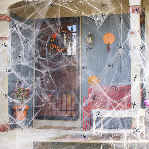 HALLOWEEN STRETCHABLE SPIDER WEB Spooky Decoration