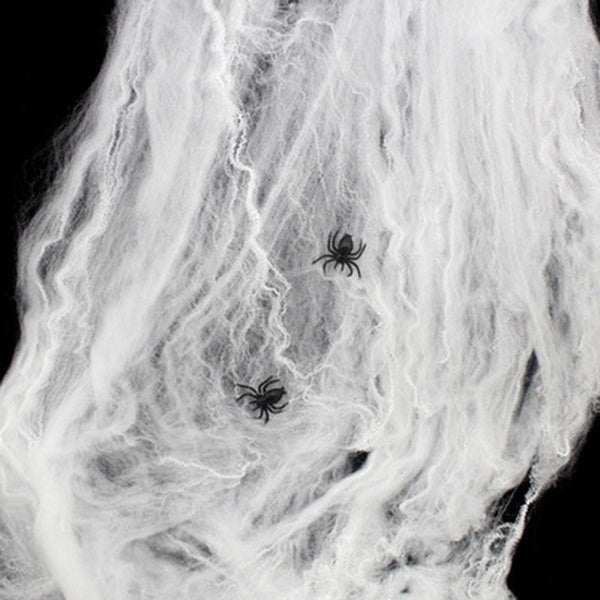 HALLOWEEN STRETCHABLE SPIDER WEB Spooky Decoration
