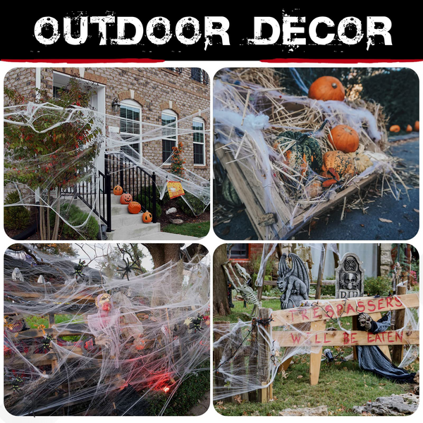 HALLOWEEN STRETCHABLE SPIDER WEB Spooky Decoration