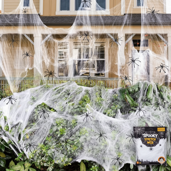 HALLOWEEN STRETCHABLE SPIDER WEB Spooky Decoration