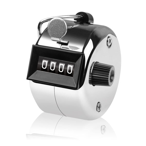 Hand Tally Counter 4-Digit Lap Counters Clicker Pitch