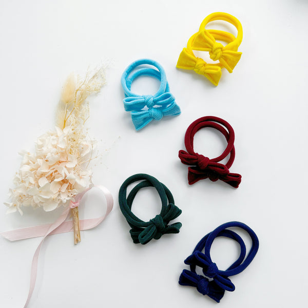 Handmade Simple Bows - School colours - Bottle Green - 3