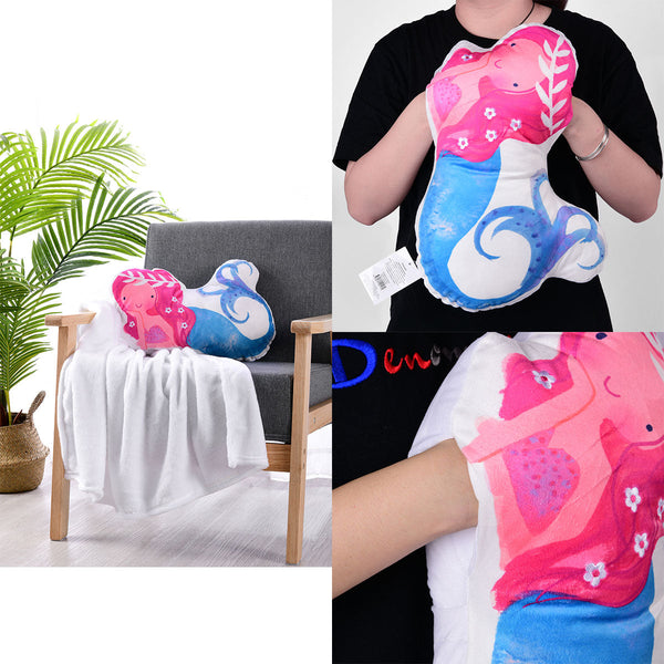 Happy Kids Mermaid Novelty Cushion/Throw - Baby & Kids >