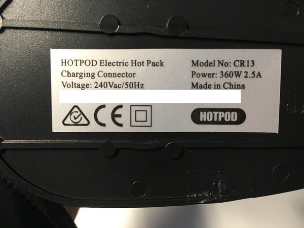 HOTPOD Electric Hot Pack Water Bottle Reheat-able Pillow