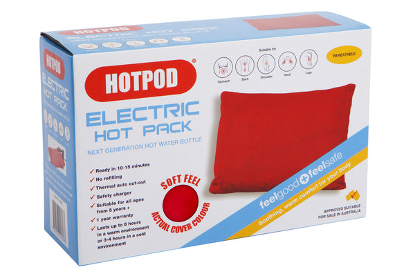 HOTPOD Electric Hot Pack Water Bottle Reheat-able Pillow