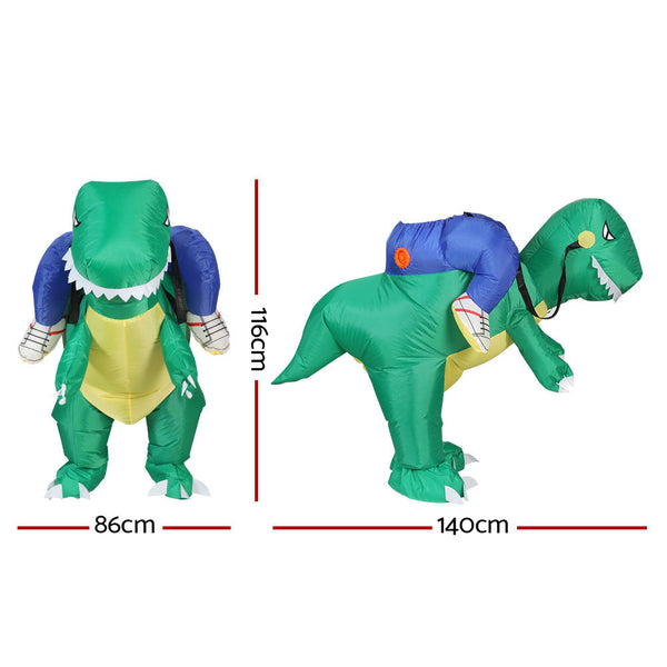 Inflatable Dinosaur Costume Adult Suit Blow Up Party Fancy