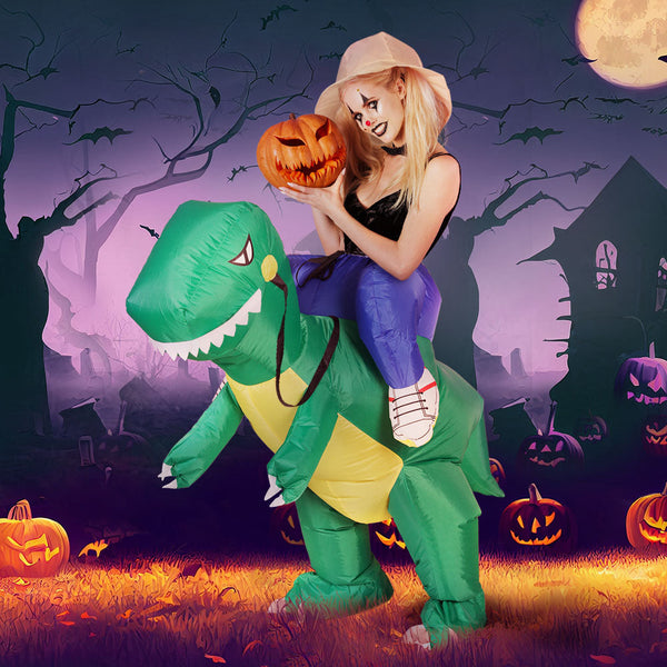 Inflatable Dinosaur Costume Adult Suit Blow Up Party Fancy