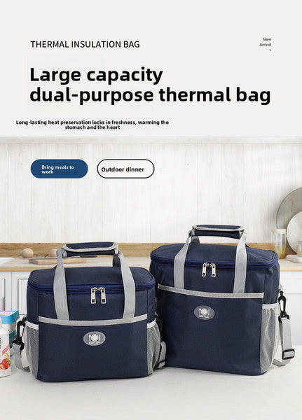 Insulated Lunch Bag Thermal Cooler Tote with Adjustable