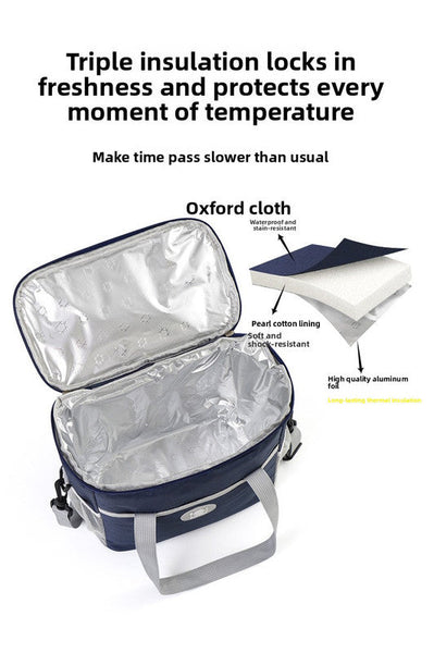 Insulated Lunch Bag Thermal Cooler Tote with Adjustable