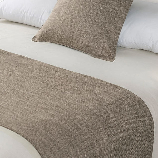 Jason Linen Look Sand Bed Runner Double/Queen - Home &