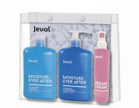 Jeval Moisture Trio Ever After Hydrating Shampoo+Conditioner+ Detangling Treatment