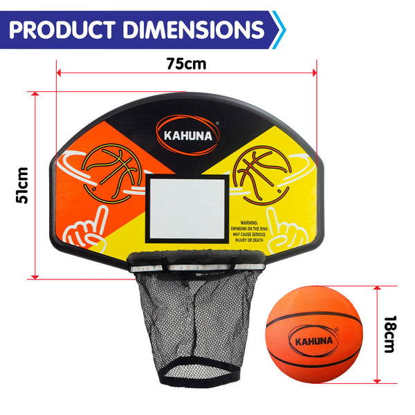 Kahuna Trampoline Led Basketball Hoop Set With Light-up