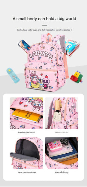 Kids Cartoon Character 3-Piece Backpack Set - Lightweight